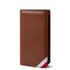 4CN05CJ Personalized Long Handheld Folding Wallet Made Of Cowhide - Crown L - Brown