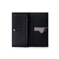 Alternative view of Personalized Long Wallet with Zipper & Button Compartments - Revo L