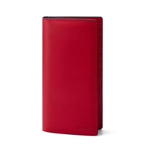 4CO01CJ Personalized Meron L Long Wallet - Lethnic - Red