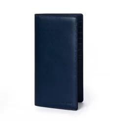 4CO01CJ Personalized Meron L Long Wallet - Lethnic - Navy Blue