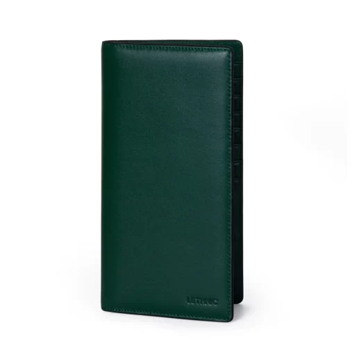 4CO01CJ Personalized Meron L Long Wallet - Lethnic - Gree Moss