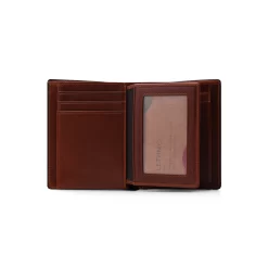 Alternative view of Personalized High Quality Men's Tri-Fold Vertical Wallet - MANOR