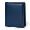 4CM02CJ Personalized Vertical Wallet For Men Meron-V Navy Blue