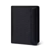 4CO04CJ Personalized Vertical Wallet Made Of Leather And Compact Fabric For Men - Nemo - Black