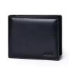 4CP03CJ Meron-H Horizontal Men's Wallet With Personality - Black