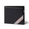 4CP13CJ Personality Men's Tri-Fold Horizontal Wallet - Cian H - Black