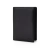 4CQ02CJ Personalized Basic Passport Wallet - Black