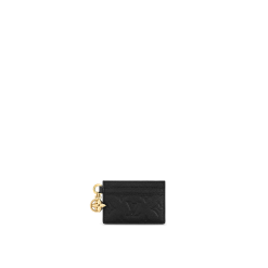 LV Charms Card Holder Monogram Empreinte Leather - Black