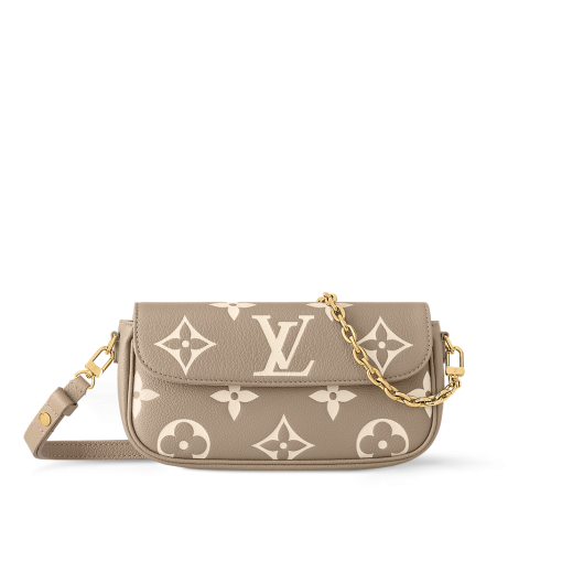 Wallet on Chain Ivy Bicolor Monogram Empreinte Leather