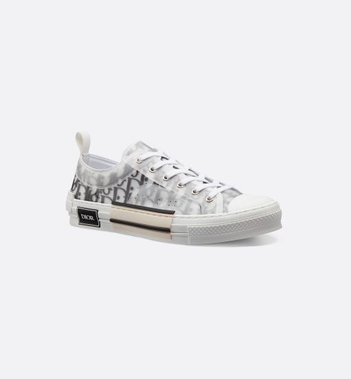 B23 Low-Top Sneaker White And Black Dior Oblique Canvas - 3SN249YJP_H069