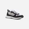 B25 Runner Sneaker Black Suede With White Technical Mesh And Black Dior Oblique Canvas - 3SN259YUH_H960