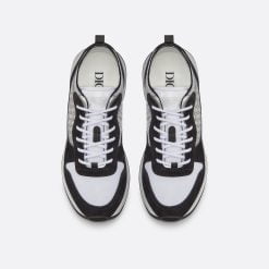 Alternative view of B25 Runner Sneaker Black Suede With White Technical Mesh And Black Dior Oblique Canvas
