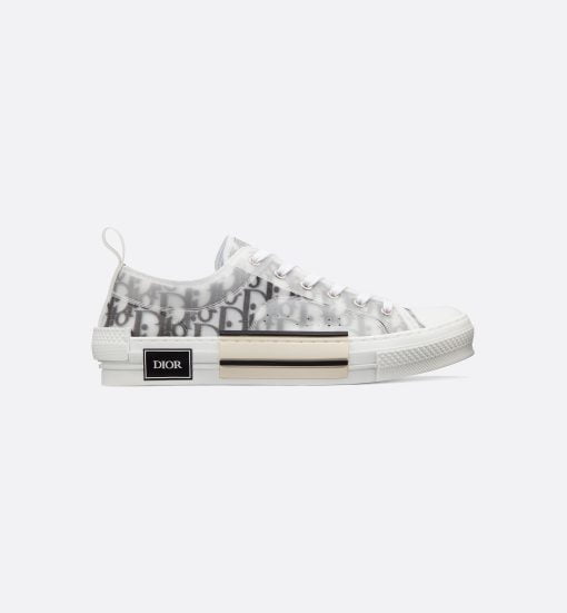 B23 Low-Top Sneaker White And Black Dior Oblique Canvas - 3SN249YJP_H069
