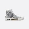 B23 High-Top Sneaker White And Black Dior Oblique Canvas - 3SH118YJP_H069