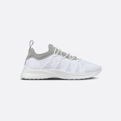 B25 Sneaker Gray Neoprene And White Technical Mesh - 3SN275ZJD_H068