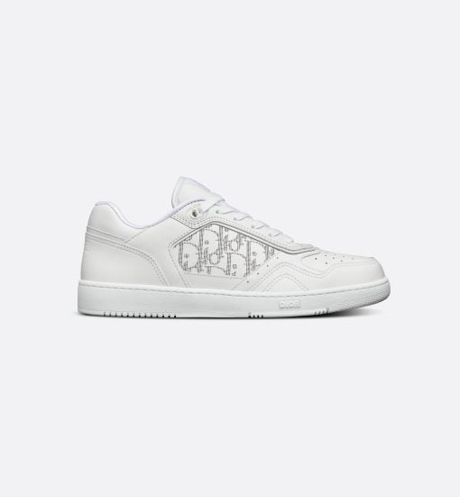 B27 Low-Top Sneaker White Smooth Calfskin And Dior Oblique Galaxy Leather - 3SN272ZSB_H000
