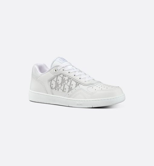 B27 Low-Top Sneaker White Smooth Calfskin And Dior Oblique Galaxy Leather - 3SN272ZSB_H000