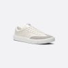 B101 Sneaker Cream Smooth Calfskin And Greige Nubuck - 3SN285ZRH_H068