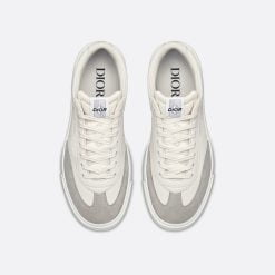 Alternative view of B101 Sneaker Cream Smooth Calfskin And Greige Nubuck