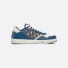 B27 Low-Top Sneaker Blue, Cream And Dior Gray Smooth Calfskin with Beige And Black Dior Oblique Jacquard - 3SN272ZIR_H568