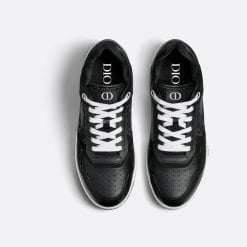 Alternative view of B27 Low-Top Sneaker Black Smooth Calfskin And CD Diamond Canvas