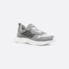 B25 Runner Sneaker Dior Gray And White Smooth Calfskin with Beige And Black Dior Oblique Jacquard - 3SN299ZIR_H165