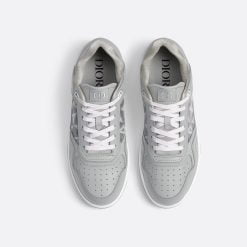Alternative view of B27 Low-Top Sneaker Dior Gray Smooth Calfskin And CD Diamond Canvas