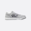 B27 Low-Top Sneaker Dior Gray Smooth Calfskin And CD Diamond Canvas - 3SN272ZPP_H868