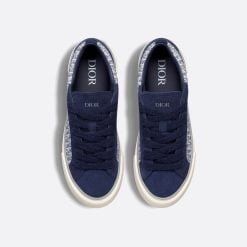 Alternative view of B33 Sneaker Navy Blue Dior Oblique Jacquard And Suede