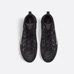 Alternative view of B23 High-Top Sneaker Black Maxi Dior Oblique Jacquard