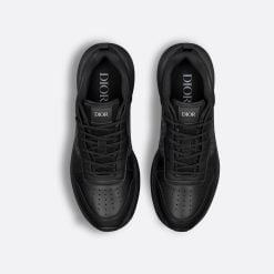 Alternative view of B25 Runner Sneaker Black Smooth Calfskin And Dior Oblique Jacquard