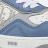 B27 Low-Top Sneaker Blue and White Smooth Calfskin With White Dior Oblique Galaxy Leather - 3SN272ZIJ_H580
