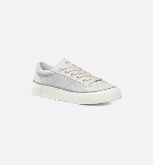 B33 Sneaker White Smooth Calfskin And Dior Oblique Jacquard - 3SN303ZYS_H068