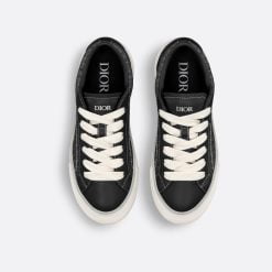 Alternative view of B33 Sneaker Black Smooth Calfskin And Dior Oblique Jacquard