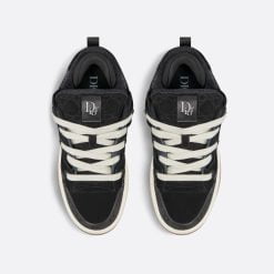 Alternative view of B9S Skater Sneaker Limited And Numbered Edition, Black Dior Oblique Suede and Jacquard