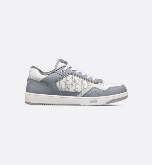 B27 Low-Top Sneaker Dior Gray Smooth Calfskin And White Dior Oblique Galaxy Leather - 3SN272ZIJ_H890