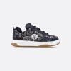 B9S Skater Sneaker Limited And Numbered Edition, Navy Blue Cannage Cotton Tweed - 3SN307ZZX_H559