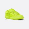 B9S Skater Sneaker Limited And Numbered Edition, Fluorescent Yellow Cannage Kumo Satin - 3SN288ZAK_H205