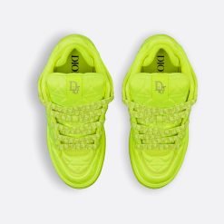 Alternative view of B9S Skater Sneaker Limited And Numbered Edition, Fluorescent Yellow Cannage Kumo Satin