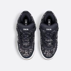 Alternative view of B9S Skater Sneaker Limited And Numbered Edition, Navy Blue Cannage Cotton Tweed