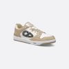 B57 Low-Top Sneaker Beige And White Smooth Calfskin With Beige And Black Dior Oblique Jacquard - 3SN318ZXU_H160