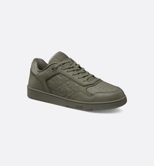 B27 Low-Top Sneaker Khaki Grained Calfskin And Khaki Dior Gravity Leather - 3SN272ZAY_H606