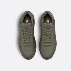 Alternative view of B27 Low-Top Sneaker Khaki Grained Calfskin And Khaki Dior Gravity Leather