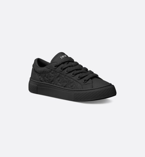 B33 Sneaker Black Grained Calfskin And Black Dior Gravity Leather - 3SN303ZAY_H900