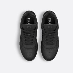 Alternative view of B27 Low-Top Sneaker Black Grained Calfskin And Black Dior Gravity Leather