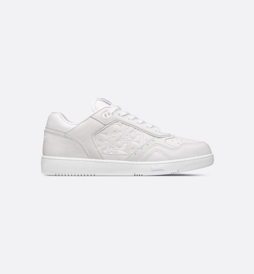 B27 Low-Top Sneaker White Grained Calfskin And White Dior Gravity Leather - 3SN272ZAY_H000
