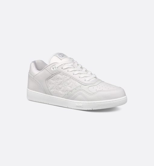 B27 Low-Top Sneaker White Grained Calfskin And White Dior Gravity Leather - 3SN272ZAY_H000