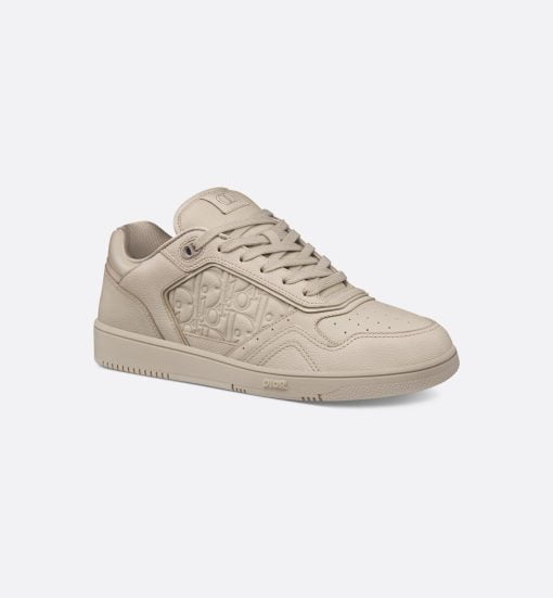 B27 Low-Top Sneaker Beige Grained Calfskin And Beige Dior Gravity Leather - 3SN272ZAY_H120