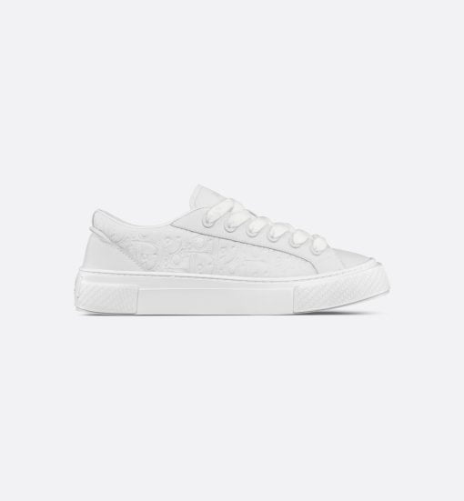 B33 Sneaker White Grained Calfskin and White Dior Gravity Leather - 3SN303ZAY_H000