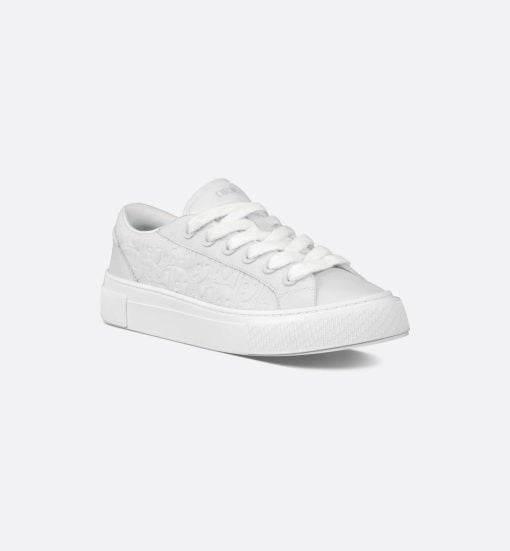 B33 Sneaker White Grained Calfskin and White Dior Gravity Leather - 3SN303ZAY_H000